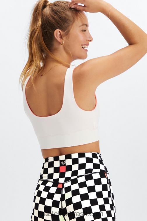 Fabletics chama laranja/seda 420HR1854 sutiã esportivo harlyn midi de impacto médio mulheres