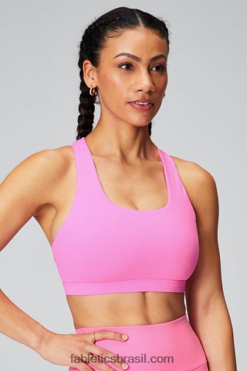 Fabletics chita elétrica rosa/ondulada 420HR1779 boost sutiã esportivo de médio impacto 119 mulheres