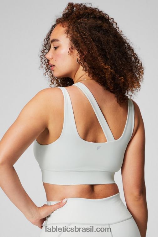 Fabletics cinza menta 420HR1735 sutiã esportivo de médio impacto callie mulheres