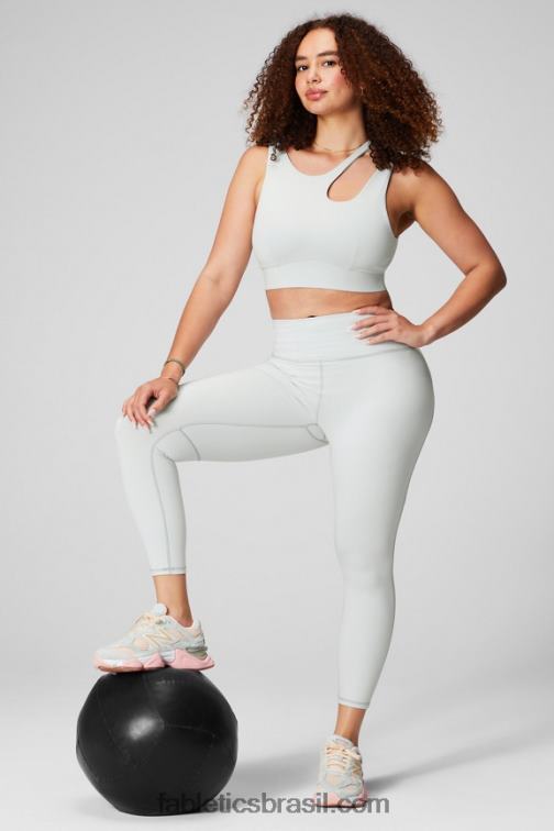 Fabletics cinza menta 420HR1735 sutiã esportivo de médio impacto callie mulheres