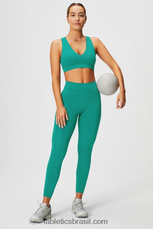Fabletics cipreste profundo 420HR1826 sutiã esportivo midi impacto médio para viagem 128 mulheres