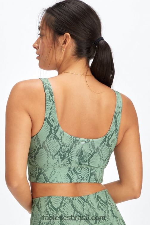 Fabletics cobra cacto/desfiladeiro rosa 420HR1851 sutiã esportivo harlyn midi de impacto médio mulheres