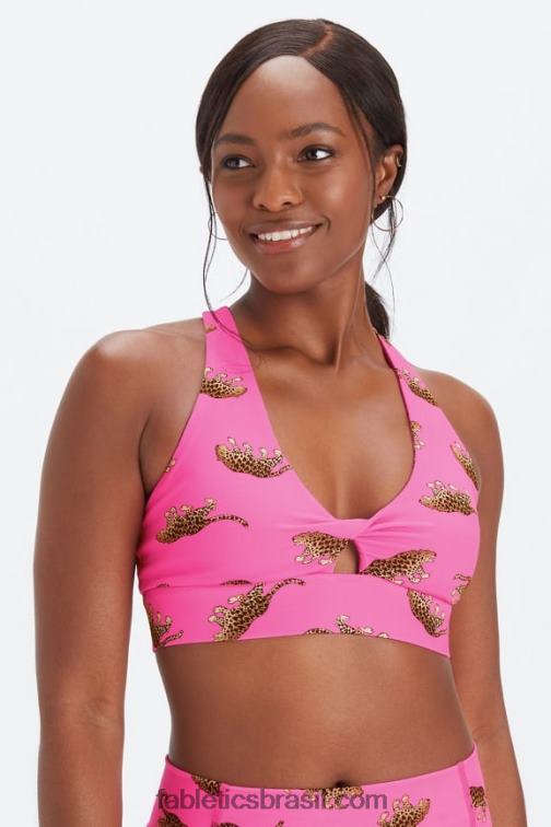 Fabletics corações selvagens 420HR1705 sutiã esportivo oasis twist 106 mulheres