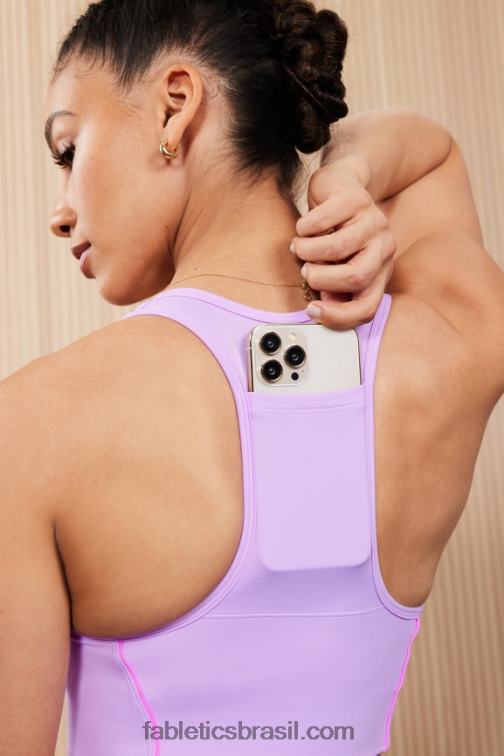 Fabletics cosmo roxo/fuga rosa 420HR1743 sutiã esportivo de médio impacto em movimento 112 mulheres