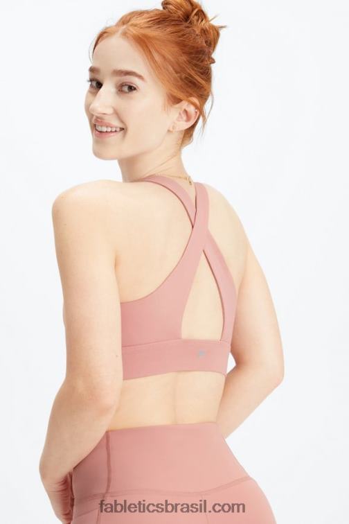 Fabletics desfiladeiro rosa 420HR1725 sutiã esportivo oasis twist 110 mulheres