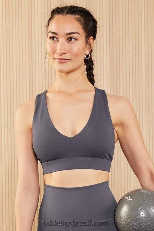 Fabletics estanho 420HR1819 sutiã esportivo midi impacto médio para viagem 126 mulheres