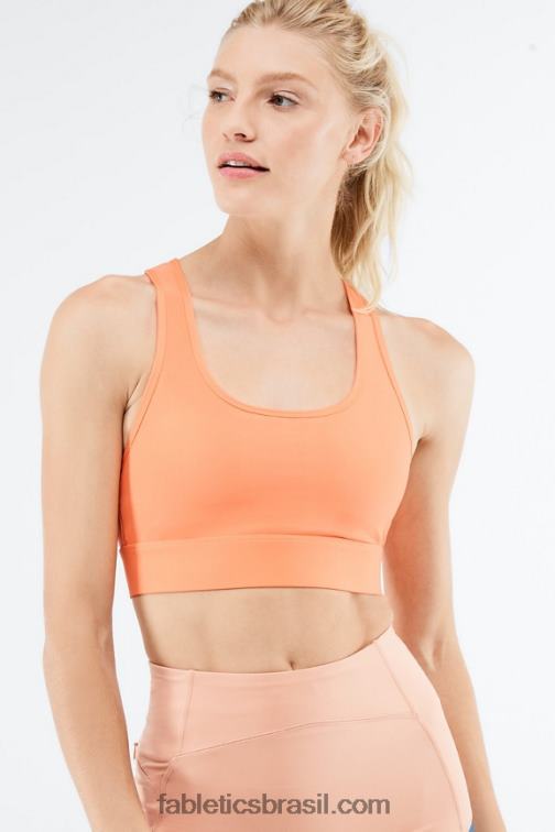 Fabletics explosão de laranja 420HR1767 sutiã esportivo de médio impacto em movimento 117 mulheres