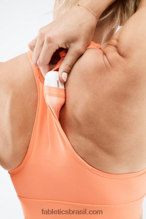 Fabletics explosão de laranja 420HR1767 sutiã esportivo de médio impacto em movimento 117 mulheres