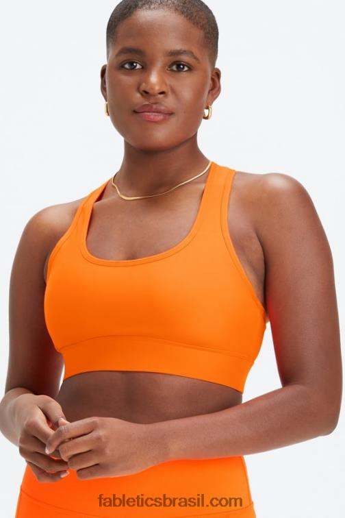 Fabletics flash laranja 420HR1749 sutiã esportivo de médio impacto em movimento 114 mulheres