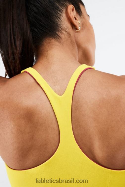 Fabletics girassol/bem baga 420HR1864 sutiã esportivo reversível de malha simone mulheres