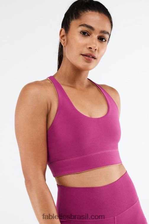 Fabletics girassol/bem baga 420HR1864 sutiã esportivo reversível de malha simone mulheres
