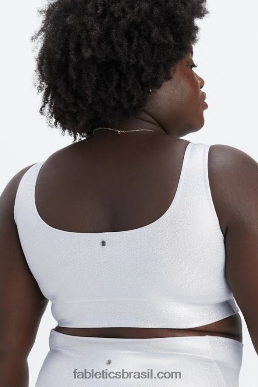 Fabletics holograma de brilho 420HR1848 sutiã esportivo harlyn de médio impacto mulheres