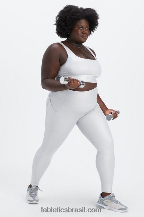 Fabletics holograma de brilho 420HR1848 sutiã esportivo harlyn de médio impacto mulheres