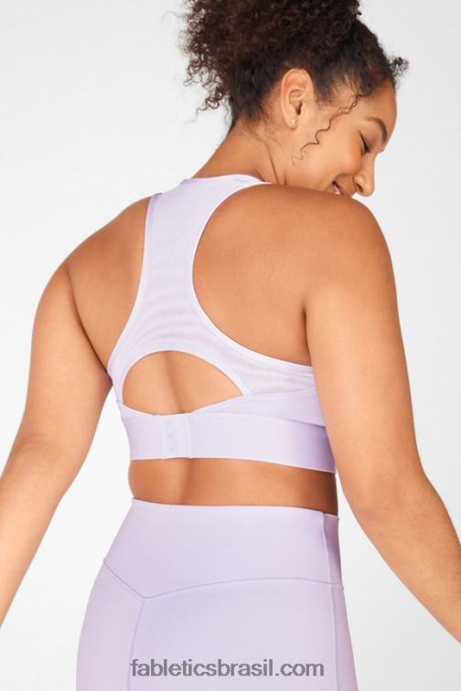 Fabletics lilás fosco/manjericão 420HR1903 sutiã esportivo blare de médio impacto ii mulheres