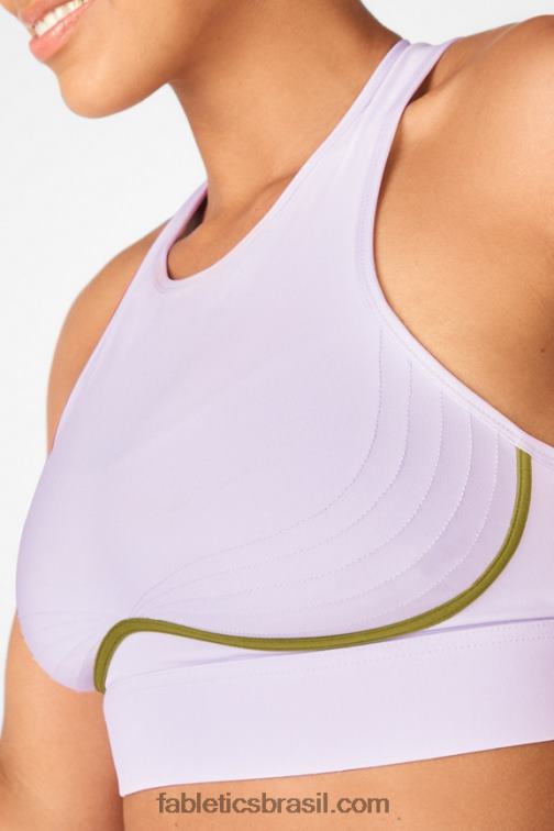 Fabletics lilás fosco/manjericão 420HR1903 sutiã esportivo blare de médio impacto ii mulheres