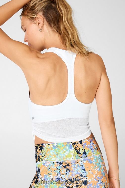 Fabletics logotipo branco/branco 420HR1925 ryan sutiã esportivo com logo midi mulheres