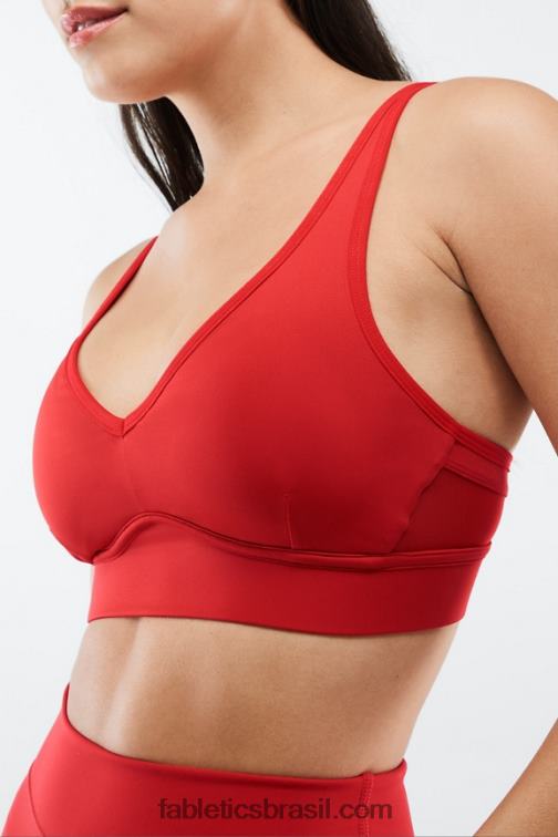 Fabletics maçã vermelha 420HR1893 khloe sutiã esportivo de médio impacto mulheres