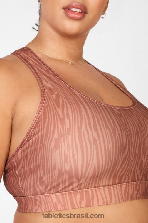 Fabletics madeira 420HR1919 sutiã esportivo de médio impacto com estampa de sálvia mulheres