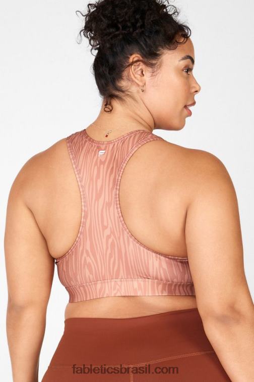 Fabletics madeira 420HR1919 sutiã esportivo de médio impacto com estampa de sálvia mulheres