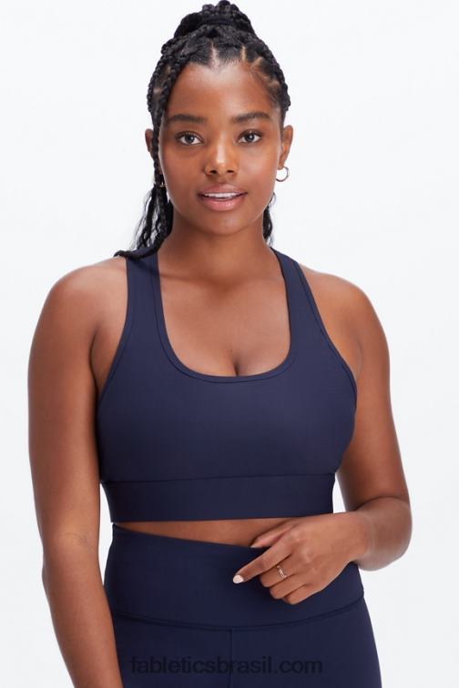 Fabletics marinha profunda 420HR1752 sutiã esportivo de médio impacto em movimento 114 mulheres