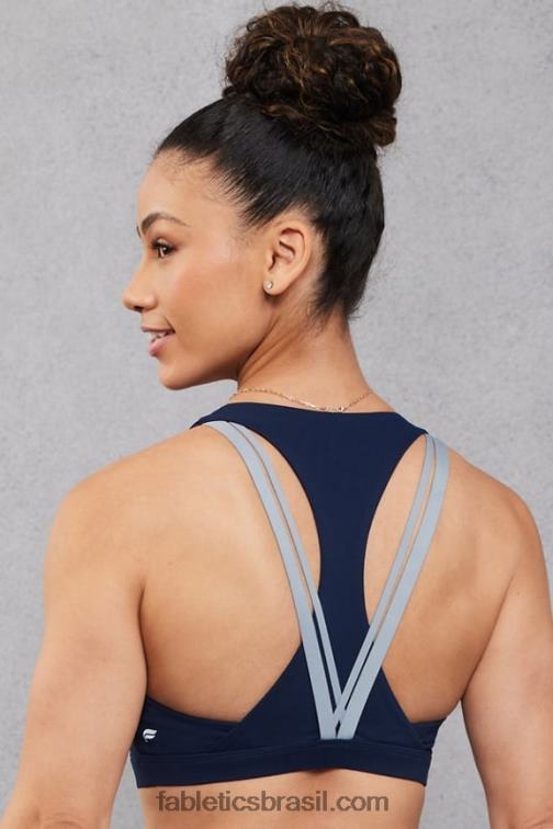 Fabletics marinho profundo/nuvem de chuva 420HR1799 boost sutiã esportivo de médio impacto 123 mulheres