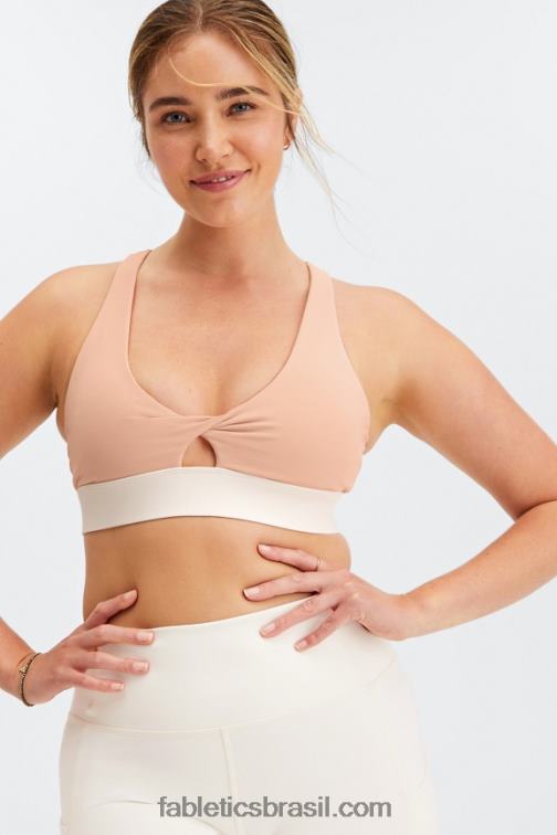 Fabletics matiz rosa/garça 420HR1717 sutiã esportivo oasis twist 108 mulheres