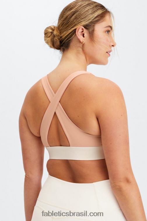 Fabletics matiz rosa/garça 420HR1717 sutiã esportivo oasis twist 108 mulheres