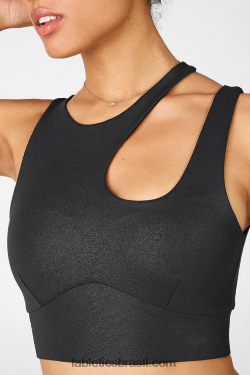 Fabletics miragem negra 420HR1933 sutiã esportivo de médio impacto callie mulheres