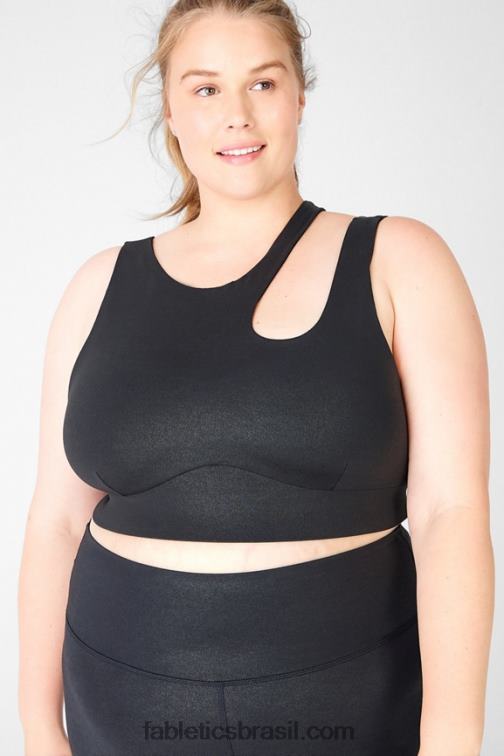 Fabletics miragem negra 420HR1934 sutiã esportivo de médio impacto callie mulheres