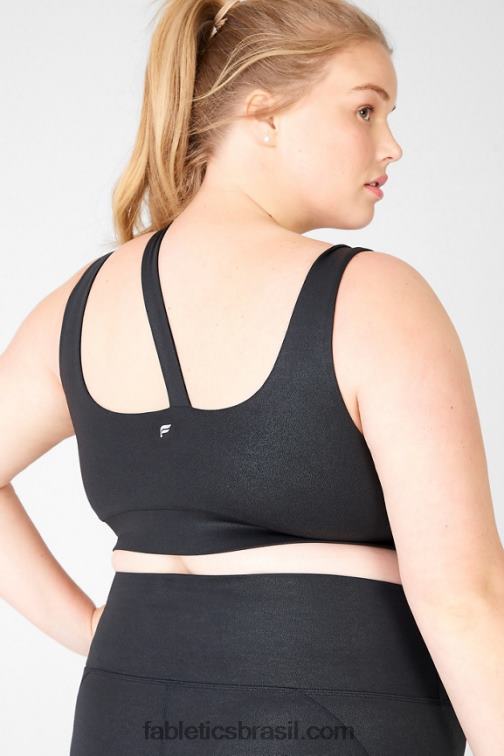Fabletics miragem negra 420HR1934 sutiã esportivo de médio impacto callie mulheres