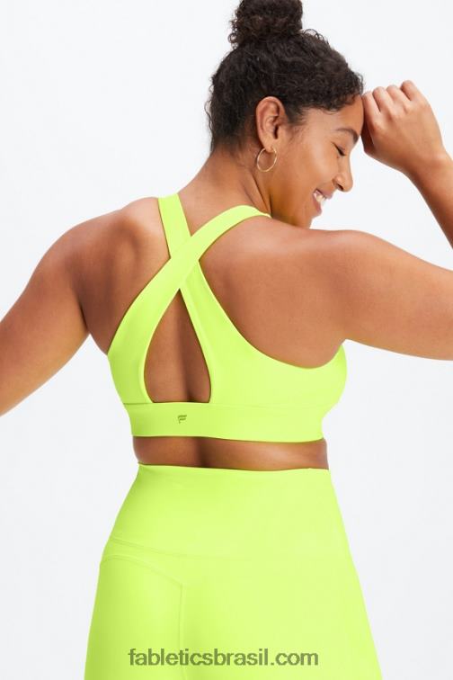 Fabletics néon 420HR1723 sutiã esportivo oasis twist 109 mulheres