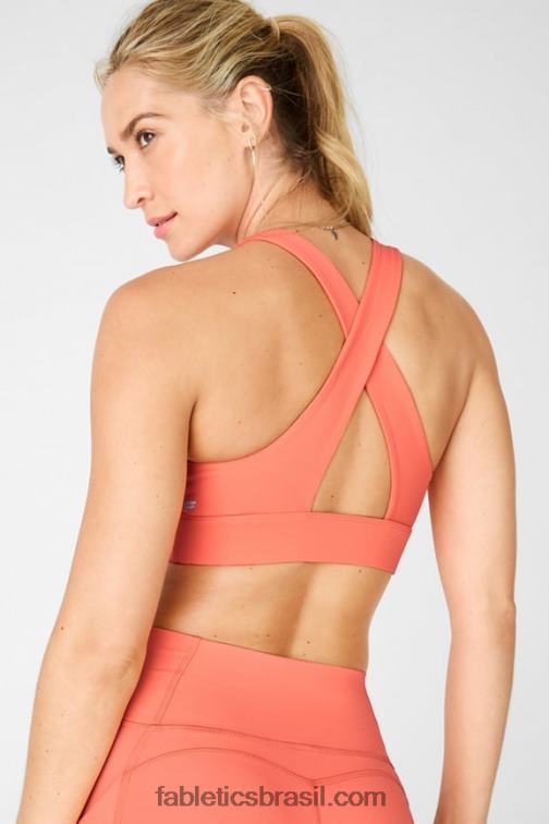 Fabletics névoa de coral 420HR1731 sutiã esportivo oasis twist 111 mulheres
