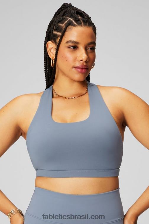 Fabletics nuvem de tempestade/ombre o dia todo 420HR1774 boost sutiã esportivo de médio impacto 118 mulheres