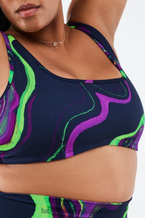 Fabletics onda de neblina 420HR1892 rivka sutiã esportivo de médio impacto mulheres