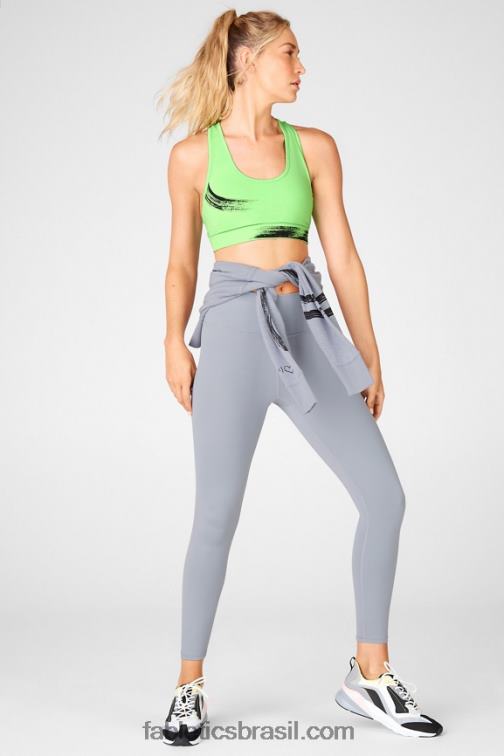 Fabletics periquito/pincelada 420HR1941 sutiã esportivo de médio impacto com estampa de sálvia mulheres