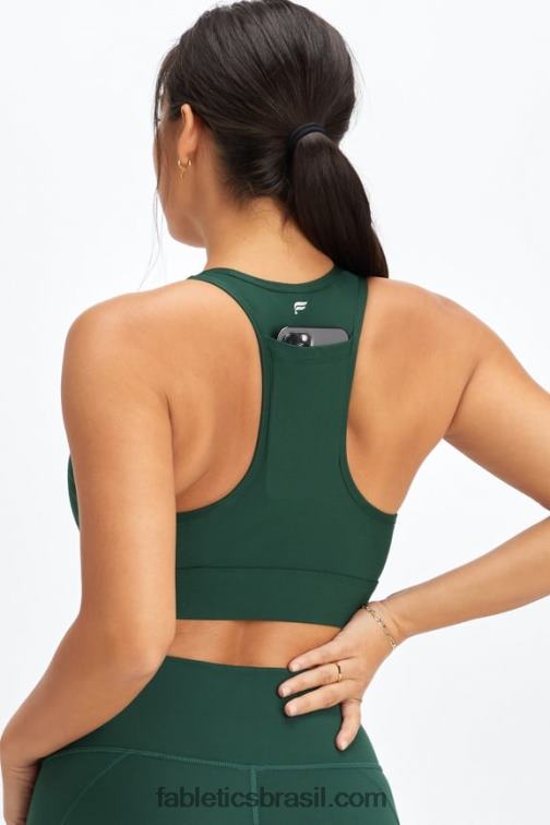 Fabletics pinheiro escuro 420HR1741 sutiã esportivo de médio impacto em movimento 112 mulheres