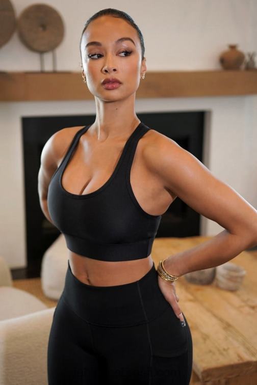Fabletics preto 420HR1745 sutiã esportivo de médio impacto em movimento 113 mulheres