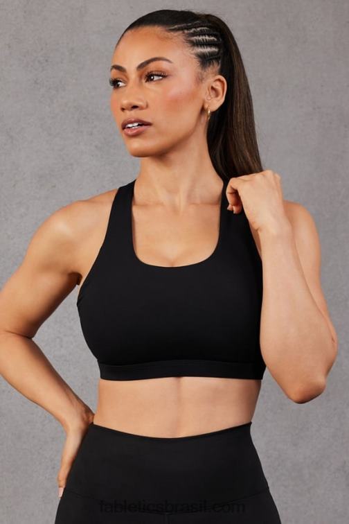 Fabletics preto/micro ponto 420HR1776 boost sutiã esportivo de médio impacto 119 mulheres