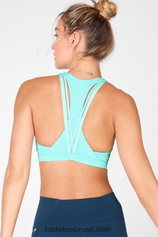 Fabletics sino azul 420HR1814 boost sutiã esportivo de médio impacto 126 mulheres