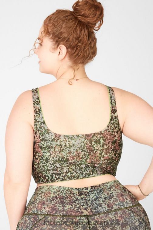 Fabletics terroso/verde cítrico 420HR1907 sutiã reversível harlyn mulheres