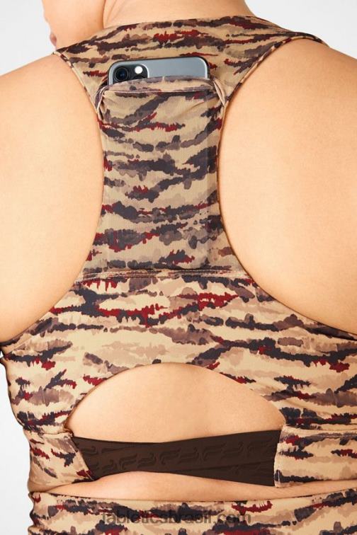 Fabletics tigresa de cacau/logotipo de cacau 420HR1843 sutiã esportivo midi impacto médio para viagem 131 mulheres