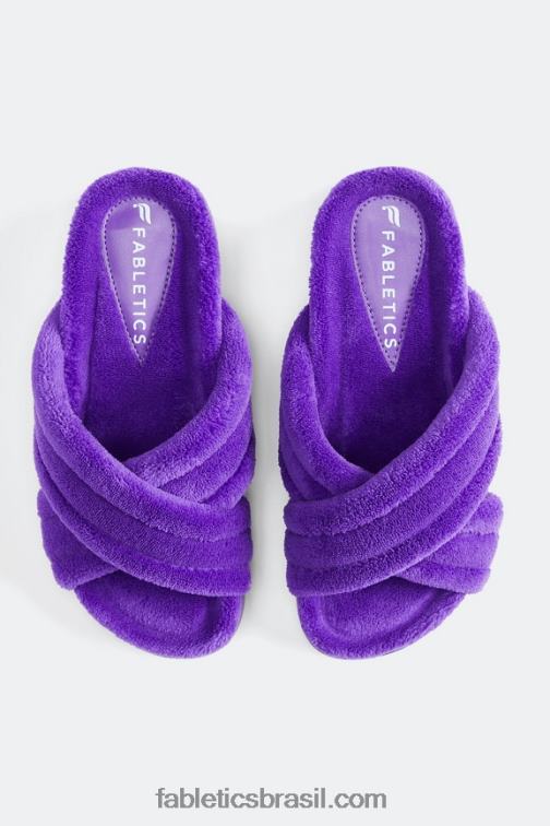 Fabletics glicínia selvagem 420HR2961 slide cruzado terry criss mulheres