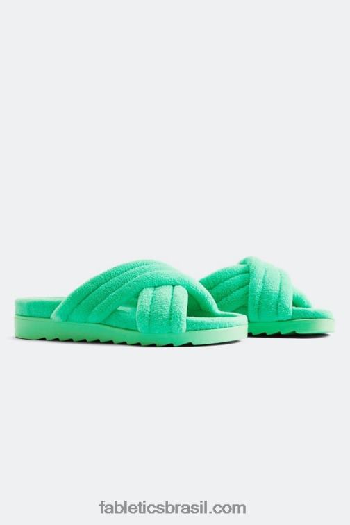 Fabletics água tropical 420HR2959 slide cruzado terry criss mulheres