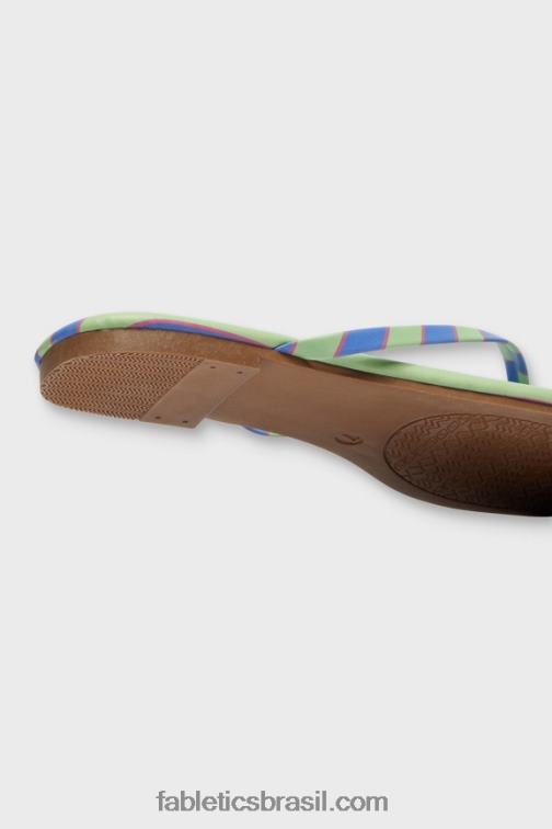 Fabletics impressão de listras resort 420HR2935 sandália sem cadarço mulheres