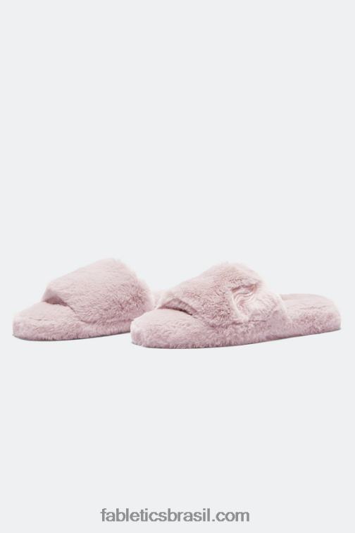 Fabletics lilás 420HR2952 chinelo de pele mulheres