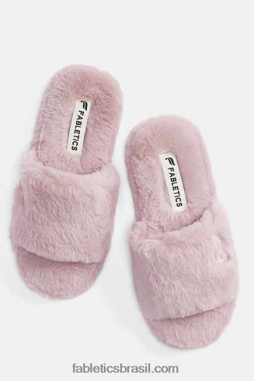 Fabletics lilás 420HR2952 chinelo de pele mulheres