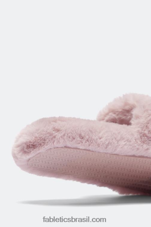 Fabletics lilás 420HR2952 chinelo de pele mulheres