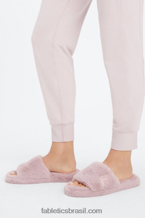 Fabletics lilás 420HR2952 chinelo de pele mulheres