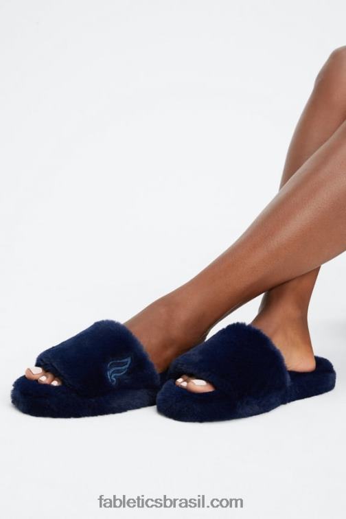 Fabletics índigo 420HR2950 chinelo de pele mulheres