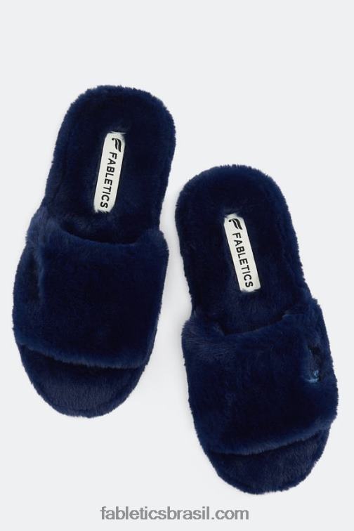Fabletics índigo 420HR2950 chinelo de pele mulheres